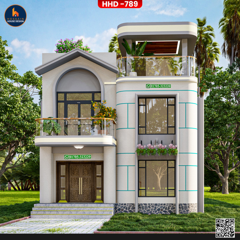 HHD 758 | Two-Story House Design in Raipura, Narsingdi