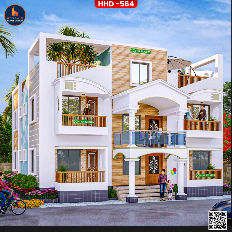 HHD564 | 2 Storied House Design in Feni